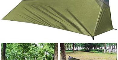 1 Persona Tienda de Senderismo, Ultraligera Tienda de Campaña Portátil Impermeable Tienda Campaña Configuración Rápida Tienda de Campaña Bolsa Vivac con Bolsa Almacenamiento para Senderismo (Verde)
