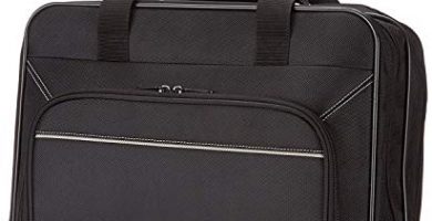 Amazon Basics - Maletín para portátil con ruedas de rápido movimiento y bolsillo delantero accesible, compatible con portátiles de hasta 16 pulgadas (40 cm)