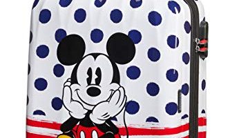 American Tourister Disney LegendsSpinner S, Equipaje infantil, 55 cm, 36 L, Multicolor (Mickey Dots)
