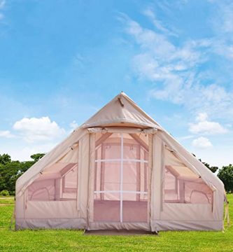 Baralir Tienda de campaña para 2-4 personas, tienda inflable emergente, configuración rápida de 2 minutos, impermeable PU5000, tienda de lujo para acampar al aire libre