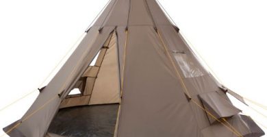 CampFeuer Tienda de Campaña Tipi para Adultos Spirit I 4 Personas I Columna de Agua de 3.000 mm I Ligera I Acampada y Senderismo
