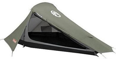 Coleman Bedrock 2 Tienda de campaña de 2 plazas para Trekking o Senderismo, acampadas y Festivales, compacta, Cabe en una Mochila, Impermeable hasta 2000 mm de Columna de Agua, Verde, 2 Personas