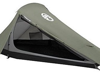 Coleman Bedrock 2 Tienda de campaña de 2 plazas para Trekking o Senderismo, acampadas y Festivales, compacta, Cabe en una Mochila, Impermeable hasta 2000 mm de Columna de Agua, Verde, 2 Personas