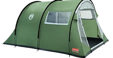 Coleman Coastline 4 Deluxe Tienda de campaña de túnes de 4 plazas para Camping o Festivales, Acampada, Familiar, Impermeable hasta 3000 mm de Columna de Agua, Verde, 4 Personas