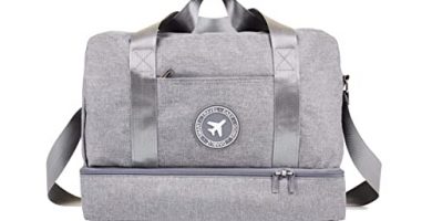 Daabliz - Bolsos 40x20x25 Ryanair y Vueling - Bolsa Viaje/Maleta De Cabina Hombre Mujer Juvenil - Viajes Negocios Diaria Casual - Gran Capacidad 20l, Mochila Antirrobo, Impermeable (Gris)