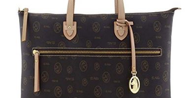 El Potro Bolso lona y piel 2257 Vintage Talla: U Color: MARRON