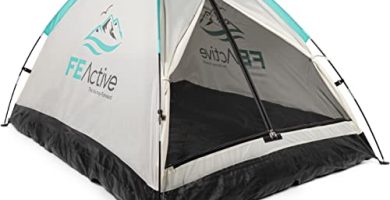 FE Active - Tienda de Campaña Individual o de 2 Personas, Entrada Apantallada, Fácil Montaje, Compacta, Ligera Ideal para Acampada, Senderismo, Excursionismo, Camping | Diseñada en California, EE. UU.
