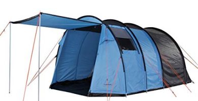 FRIDANI TXB Tienda de campaña Tipo túnel para 4 Personas, 3000 mm, Impermeable, Altura de pie, ventilación y mosquitera