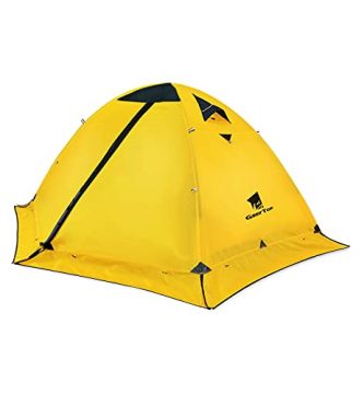 GEERTOP Tienda de campaña para 2 Personas, 4 Estaciones Impermeable Doble Capa Tienda de Camping para Caza, Senderismo, Escalada, Viajes, fácil configuración