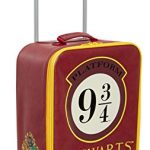 Harry Potter Maleta de mano de equipaje de mano de 4 ruedas Hogwarts bolsa de viaje con asa, Red, Talla única, Maleta