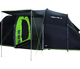 High Peak Tauris 4 Tienda, Unisex, Rosa (Antracita) / Verde, 440 x 240 x 180/170 cm