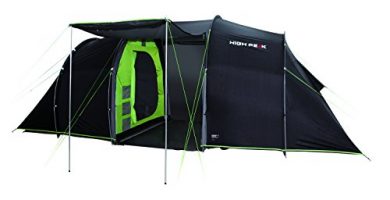 High Peak Tauris 4 Tienda, Unisex, Rosa (Antracita) / Verde, 440 x 240 x 180/170 cm