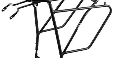 Ibera PakRak IB-RA5 - Portaequipajes para Bicicleta, con Montaje sobre el Disco de Freno, para Cargas Superior y Laterales