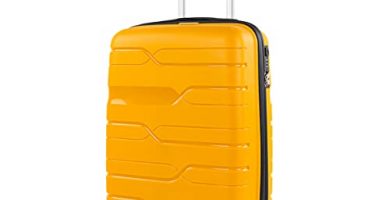 ITACA - Maletas de Viaje Cabina - Maleta Cabina 55x40x20 Maletas de Cabina con 4 Ruedas - Maleta Pequeña Maleta de Cabina de Marca. Trolley Cabina de Mano. Maletas Viaje con Candado de, Color Amarillo