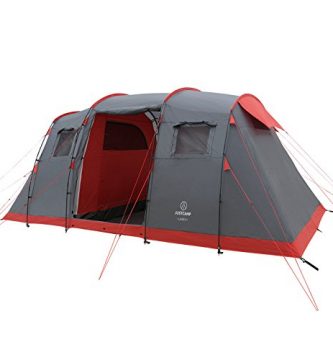 JUSTCAMP Lake 4 Tienda de Campaña Familiar 4 Personas (470 x 230 x 190 cm)