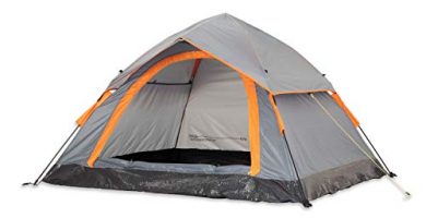 Lumaland Tienda de campaña Outdoor Light Pop Up Ligera para 3 Personas Camping Acampada Festival 210 x 190 x 110 cm Gris