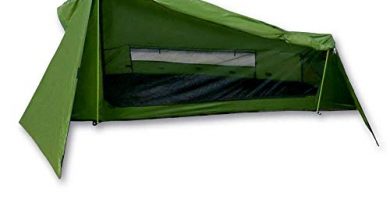 mapuera, Tienda de campaña Trek Santiago - Color Verde, 1,15 kg de Peso, Plegado Compacto, la Tienda de campaña unipersonal y Ligera