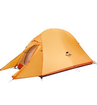 Naturehike Cloud up 1 Persona Carpa para Mochileros para Carpa de Cúpula Ligera para Acampar y Senderismo para 1 Hombre(Actualizar Naranja 210T)