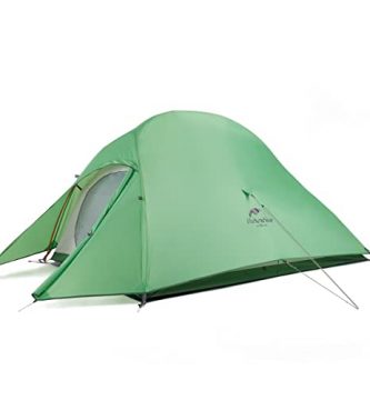 Naturehike Cloud-Up 2 Tienda de Campaña 2 Personas 3-4 Temporada Tienda Mochila Ligera(Actualizar Verde 210T)