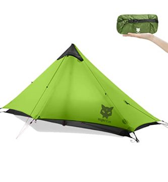 Night Cat Tienda de Campaña para Mochileros Ultraligero Impermeable Senderismo Profesional para 1 Persona Camping Doble Capa