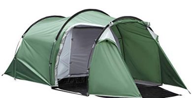 Outsunny Tienda de Campaña Familiar 3-4 Personas Plegable Impermeable 2000+ mm a Prueba de UV 20+ con Vestíbulo para Camping Senderismo Festivales 426x206x154 cm Verde