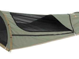 OZtrail Biker Swag, Swag Australiano, Tienda de campaña Ligera una Persona con colchoneta de Espuma de 5cm incluida. 5kg. 200x75cm. Altura 55cm. Tienda de campaña para Ciclistas o Moteros.