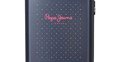 Pepe Jeans Molly, Maleta De Cabina Rígida 55cm Niñas, Multicolor, 38x55x20 Cm