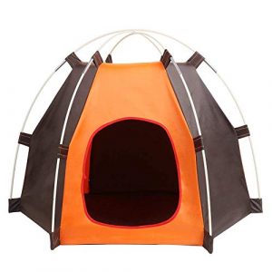 Pet Tents Portable Folding Anti-ultraviolet Rainproof Waterproof Durable Dogs Cats Bed House for Summer Indoor Outdoor Travel Camping