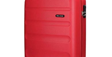 Roll Road Flex Maleta de cabina Rojo 38x54x20 cms Rígida ABS Cierre combinación 35L 2,5Kgs 4 Ruedas Equipaje de Mano