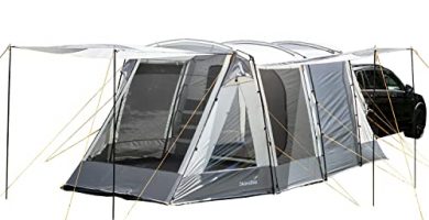 Skandika Pitea XL Up - Tienda de campaña para Coches para 4 Personas - con Cabina para Dormir - 2,3 m de Altura - Impermeable - 3000 mm de Columna de Agua