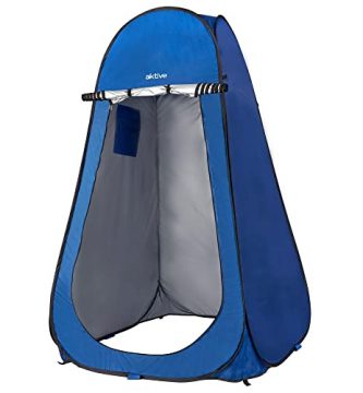 Tienda ducha cambiador para camping sin suelo aktive 120x120x190 cm