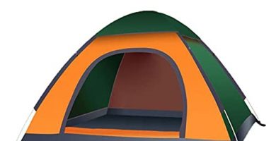 Welhan Tienda de Campaña Familiar, Tienda de Playa Pop Up 2-3 Personas Tienda Instantánea Automática, con Puerta con Cremallera/Refugio para Playa, Jardín, IR de Pesca.