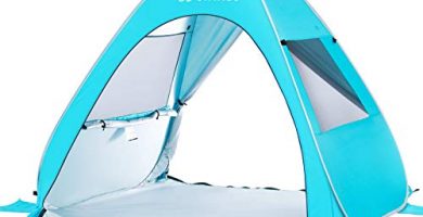 Wolfwise UPF 50 Tienda de Campaña Pop up Tienda De Playa Bebe Desplegable Instantánea Refugio para el Sol Viaje Plegable y Portátil para Familia Al Aire Libre